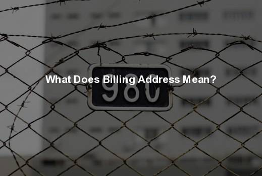 what does billing address mean